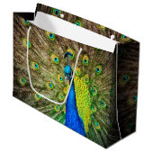 Peacock Large Cadeautasje (Voorkant Gekanteld)