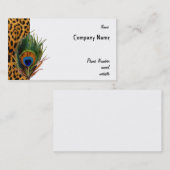 Peacock Leopard Visitekaartje (Voorkant / Achterkant)