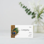 Peacock Leopard Visitekaartje (Staand voorkant)