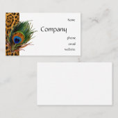 Peacock Leopard Visitekaartje (Voorkant / Achterkant)