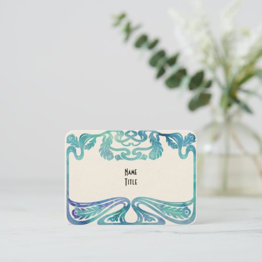 Peacock-Lijst Visitekaartje (Staand voorkant)