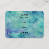 Peacock-Lijst Visitekaartje (Achterkant)