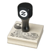 Peacock Long Curled Tail Feathers Rubberstempel (Stempel)