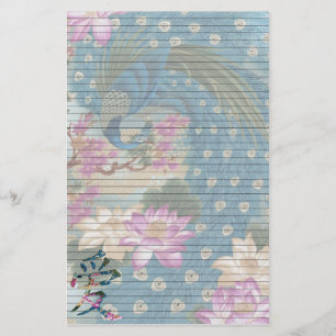 Peacock Lotus Briefpapier