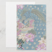 Peacock Lotus Briefpapier (Voorkant / Achterkant)