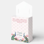 Peacock lotus Indiase bruiloft gunsten Bedankdoosjes (Geopend)