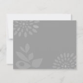 Peacock Love Bird Wedding Invitation REPLY KAART (Achterkant)