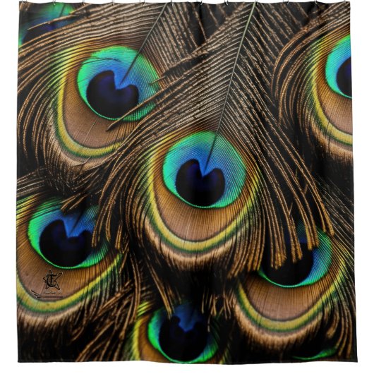 Peacock Love Douchegordijn (Voorkant)