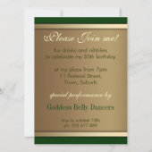 Peacock Love Goddess Birthday Party Invitation Kaart (Achterkant)