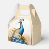 Peacock luxe vogel land tuin bruiloft bedankdoosjes (Voorkant Zijde)