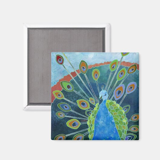 Peacock Magnet (Voorkant / Achterkant)
