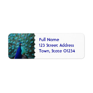 Peacock Mailing Label