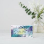 Peacock Makeup Artist Hair Stylist Tree tak Visitekaartje (Staand voorkant)