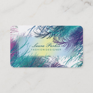 Peacock Makeup Artist Hair Stylist Tree-vertakking Visitekaartje