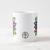 PEACOCK MANDALA GROTE KOFFIEKOP (Voorkant)