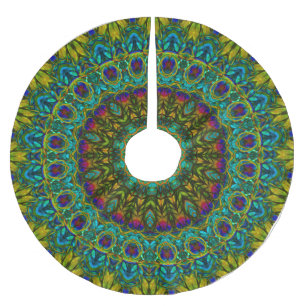 Peacock Mandala kerstboomrok Kerstboom Rok