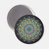 Peacock Mandala Magnet (Voorkant / Achterkant)