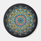 Peacock Mandala Magnet (Voorkant)