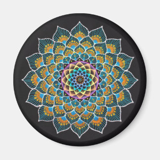 Peacock Mandala Magnet