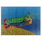 Peacock Mantis Shrimp Cutting Board Snijplank (Voorkant)