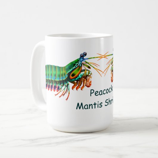 Peacock Mantis Shrimp Mok (Voorkant links)