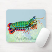 Peacock Mantis Shrimp Reef Animal Mousepad Muismat (Met muis)