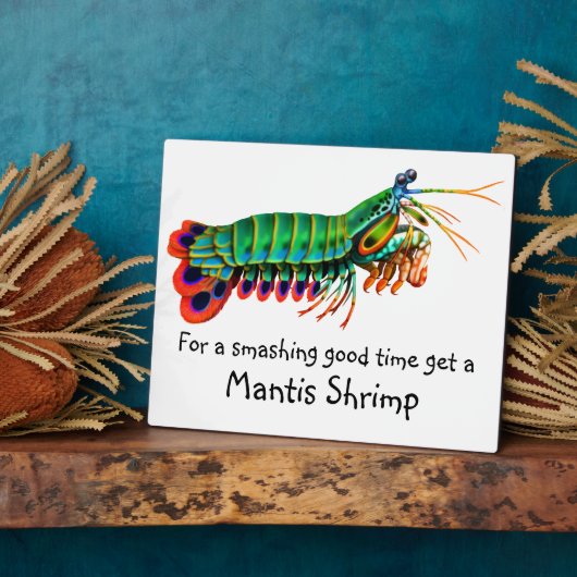 Peacock Mantis Shrimp Reef Creature Plaque Fotoplaat (Zijkant)