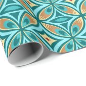 Peacock Matte Wrapping Paper, 30 x 6 inch Cadeaupapier (Rol Hoek)