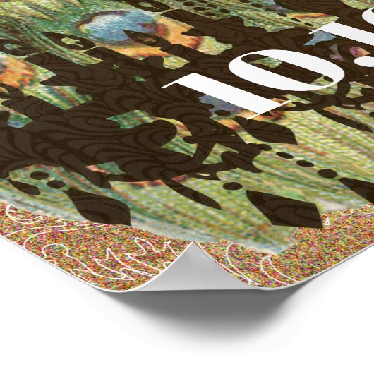 Peacock Medieval Renaissance Wedding Poster (Hoek)