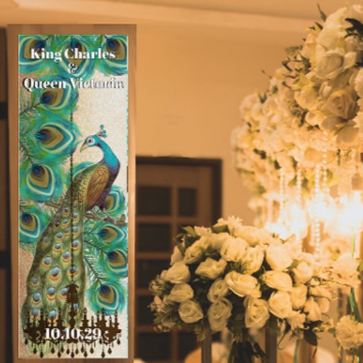 Peacock Medieval Renaissance Wedding Poster