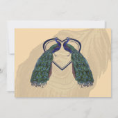  Peacock-menukaarten Kaart (Achterkant)