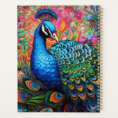 Peacock met bloemen planner (Achterkant)