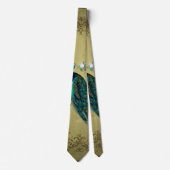 Peacock met bloemen stropdas (Voorkant)