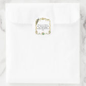 Peacock met gouden Lijst "Save the Date" Sticker (Tas)