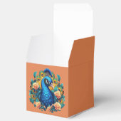 Peacock met perzik Rozen Bedankdoosjes (Geopend)
