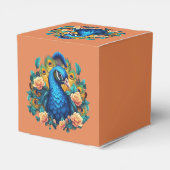 Peacock met perzik Rozen Bedankdoosjes (Achterkant)