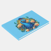 Peacock met perzik Rozen Gastenboek (Hoek)