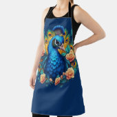 Peacock met perzik Rozen Schort (Insitu)