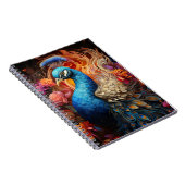 Peacock met veren notitieboek (Rechterzijde)