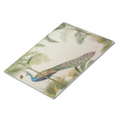 Peacock met vlinders notitieblok (Schuin)