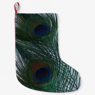 Peacock met wit kleine kerstsok