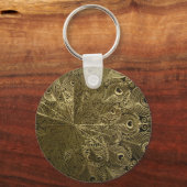 Peacock-metalen lade sleutelhanger (Voorkant)