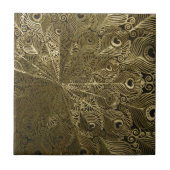 Peacock-metalen lade tegeltje (Voorkant)