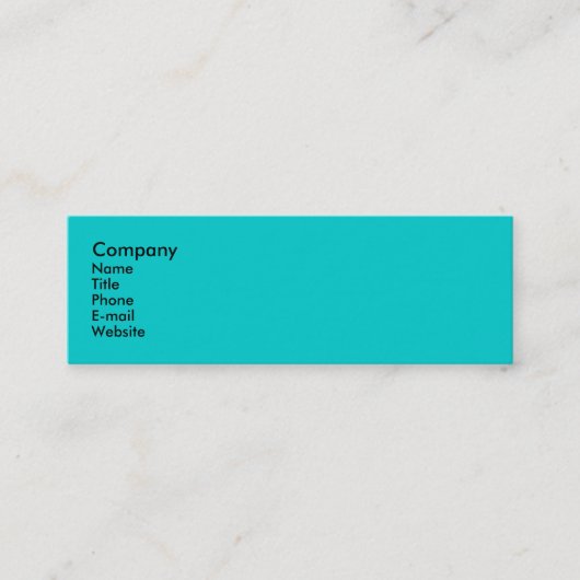 Peacock Mini Visitekaartje (Voorkant)