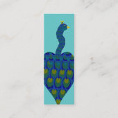 Peacock Mini Visitekaartje (Achterkant)