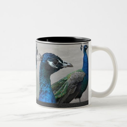 Peacock-Mok Tweekleurige Koffiemok (Rechts)