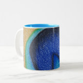 Peacock-mok Tweekleurige Koffiemok (Voorkant links)