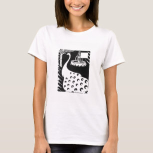 Peacock-motief, van "Le Morte d'Arthur" (litho) T-shirt
