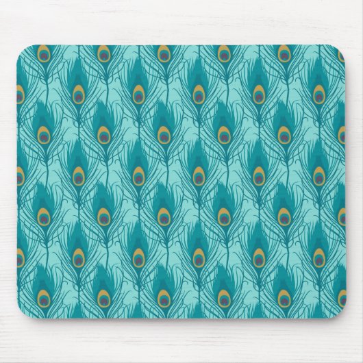 Peacock Mousepad Muismat (Voorkant)