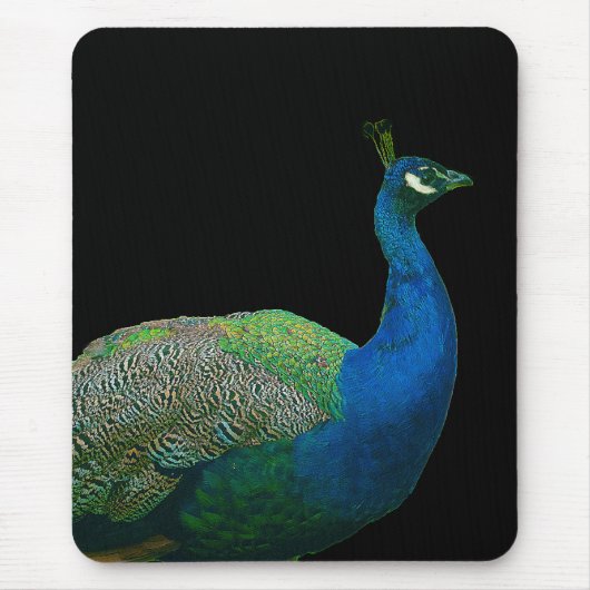 Peacock Mousepad Muismat (Voorkant)